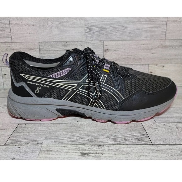 Asics Gel Venture 8 Trail Running Shoes Women’s Size 11 Black/Purple - Picture 5 of 7